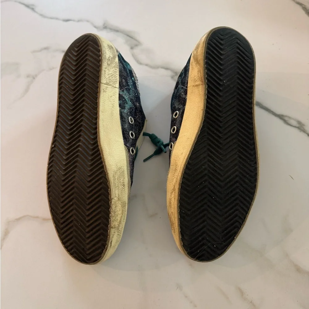 Low Top Golden Goose Glitter Sneakers